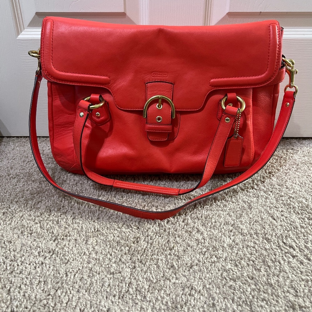 Campbell Leather Eva Flap Satchel L1382-F26127